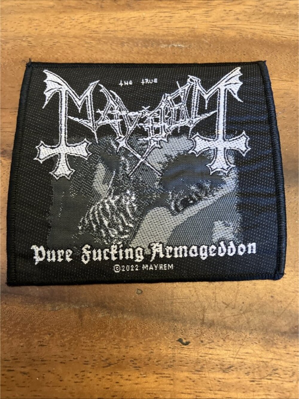 Mayhem Pure Armageddon Patch Album Cover Woven Sew On